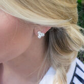 Alternate View 1 of Par 3 Silver Golf Ball Cluster Earrings